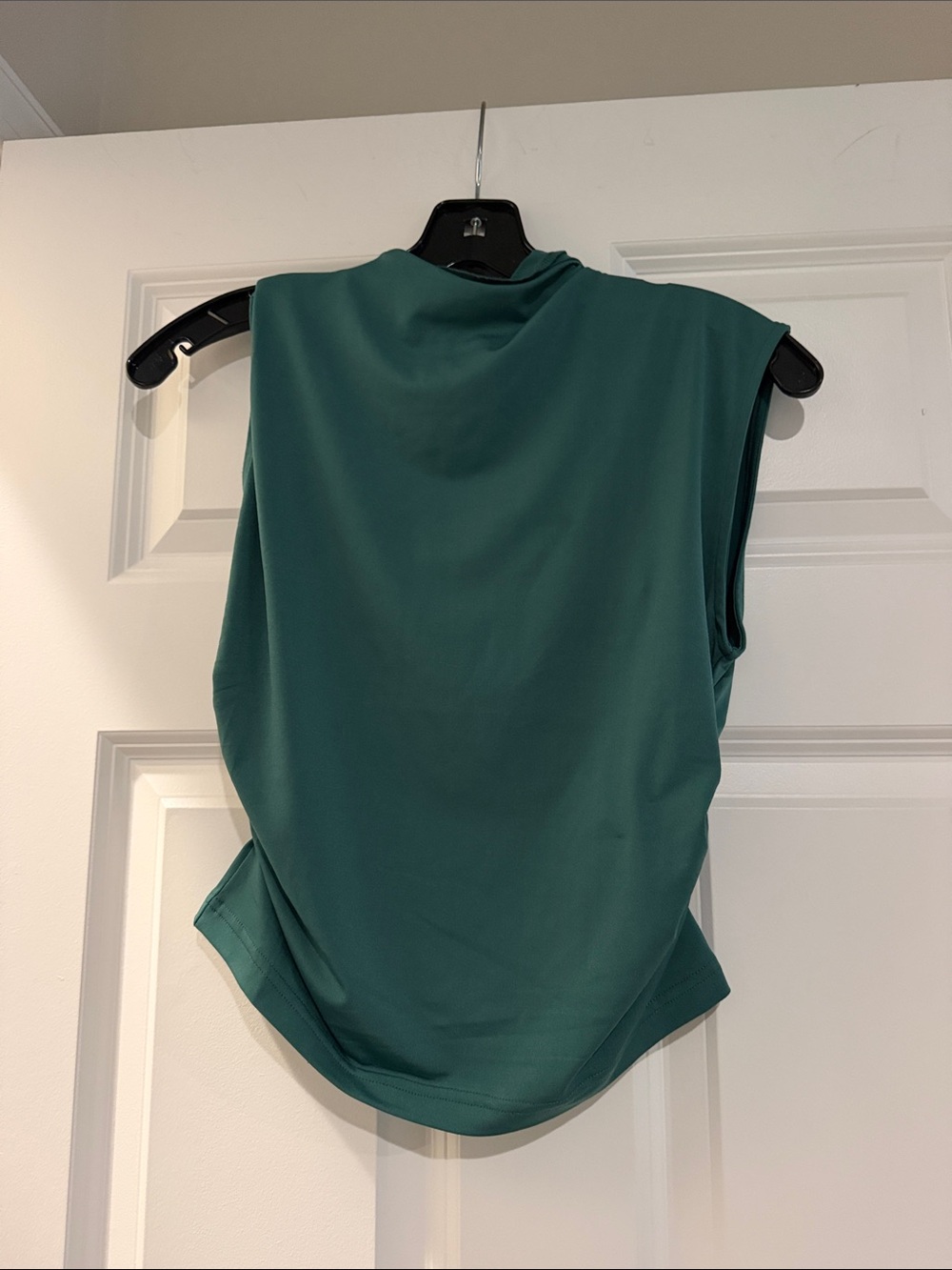 Sleeveless Mock Neck Women's Top - Green